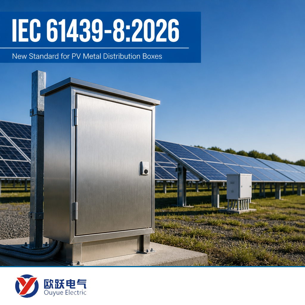 ກົດລະບຽບໃຫມ່ IEC 61439-8: 2026 ສໍາລັບກ່ອງແຈກຢາຍໂລຫະ PV